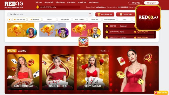 Sự nổi bật đến từ Casino Red88